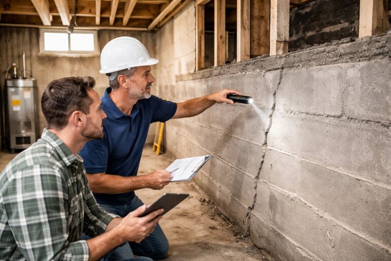 Basement Crack Repair in Redlands, CA
