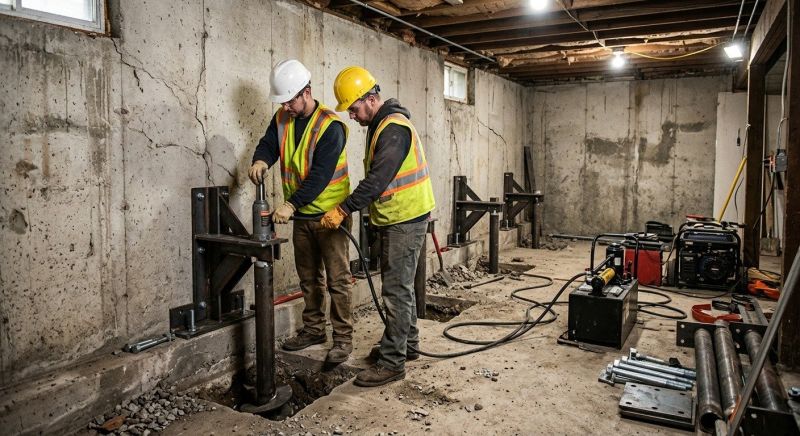 Basement Stabilization in Redlands, CA