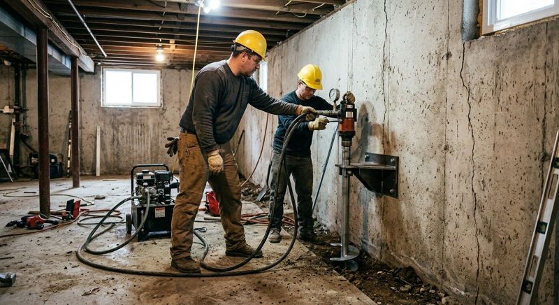 Basement Stabilization in Redlands, CA