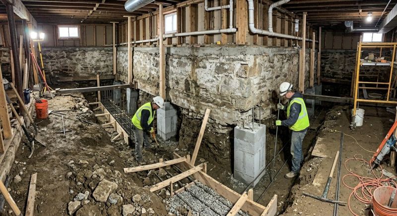 Basement Underpinning in Redlands, CA