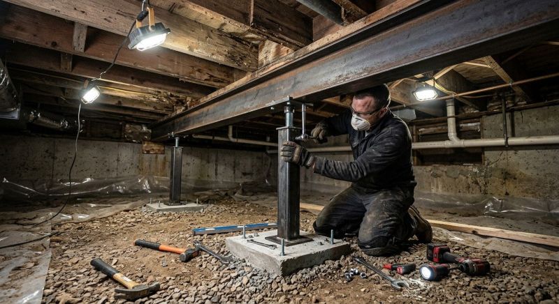 Crawlspace Structural Repair in Redlands, CA