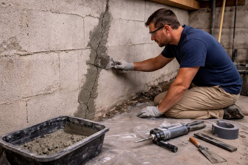 Foundation Crack Repair in Lake Arrowhead, CA