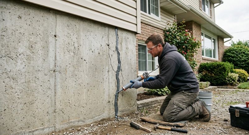 Foundation Crack Sealing in Redlands, CA
