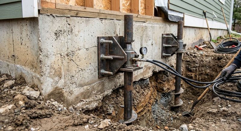 Foundation Pier Leveling in Redlands, CA