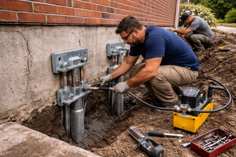 Foundation Pier Repair in Redlands, CA