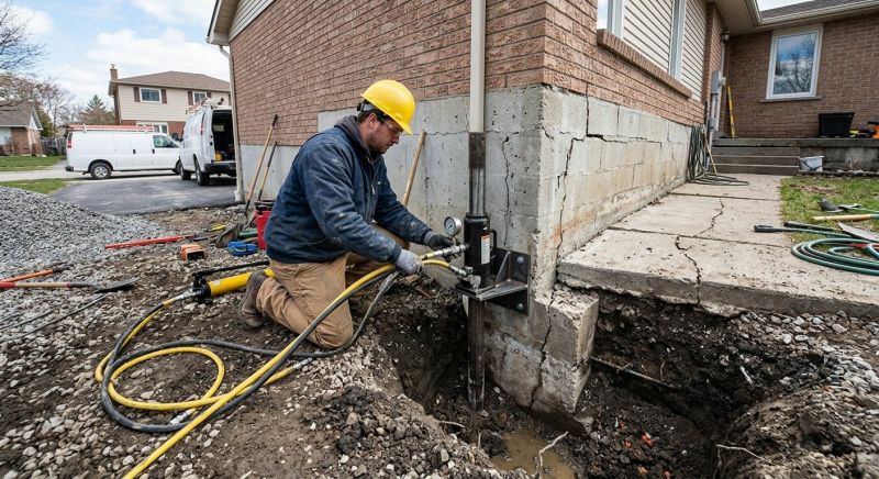 Foundation Settlement Repair in Redlands, CA