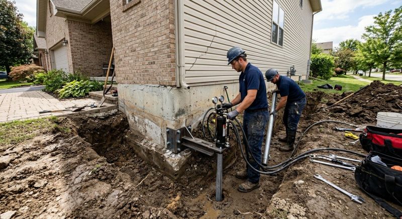 Foundation Settlement Repair in Redlands, CA