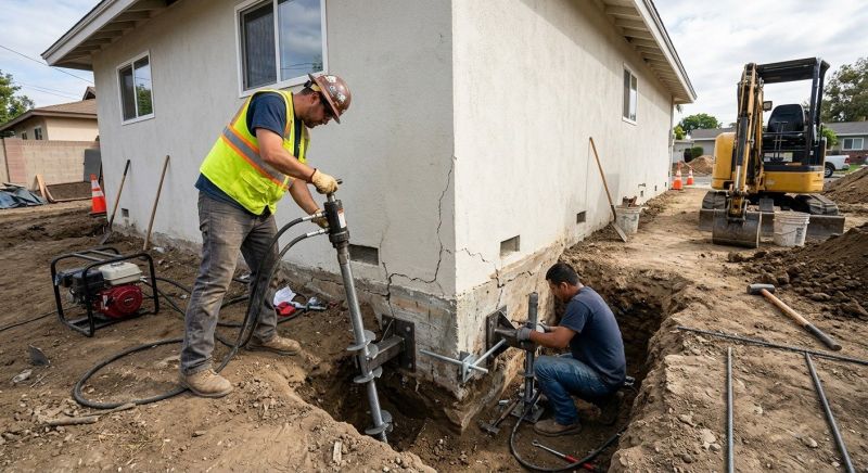 Foundation Stabilizing in Running Springs, CA