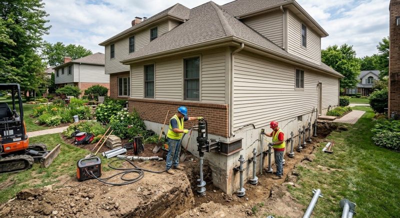 Helical Piers Installation in Redlands, CA