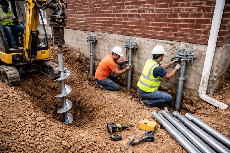 Helical Pile Installation in Redlands, CA
