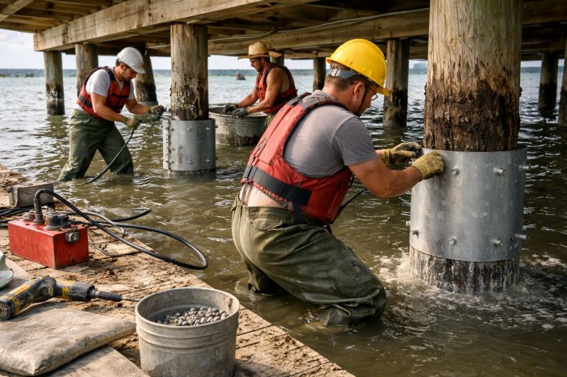 Piling Repair in Redlands, CA