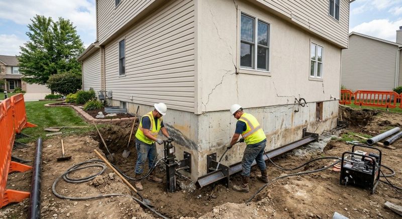 Sinking Foundation Repair in Bloomington, CA