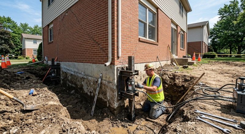 Sinking Foundation Repair in Colton, CA