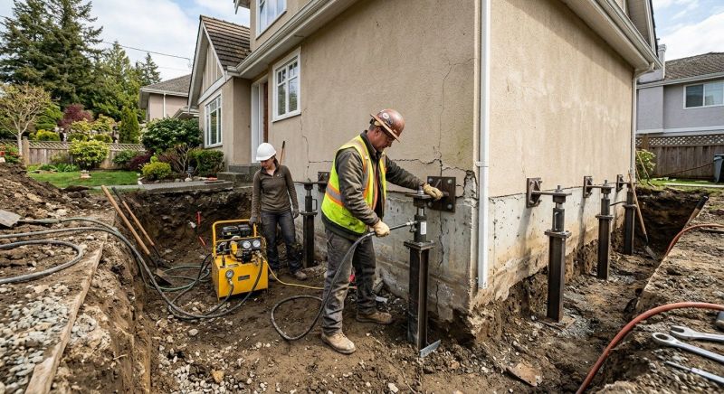Sinking Foundation Repair in Fontana, CA