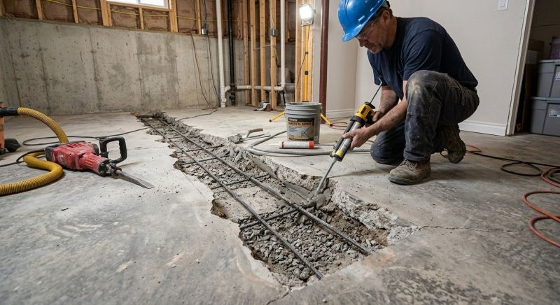Slab Foundation Repair in Redlands, CA
